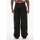 Stretch Cotton Cargo Pants with Belt Loops