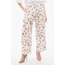 Satin Cropped Pants with Drawstring