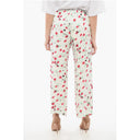 Satin Cropped Pants with Drawstring