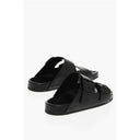 Leather SUNDAY Sliders with Double Buckle