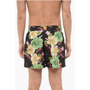Floral Patterned Swim Shorts with 2 Pockets