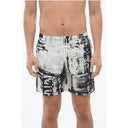 Drawstringed GRAFFITI Swimshorts