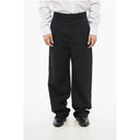 4-Pocketed Wool Pants with Side Satin Bands