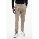 ID Stretch Cotton Chinos Pants with Belt Loops