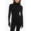 Turtleneck Sweater with Touchscreen Gloves