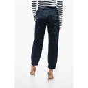 Silk Satin Sweatpants with Cuffs