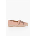 Leather Espadrillas with Raffia Sole