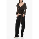 Loose-Fit Cargo Pants with Velcro Detail