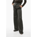 Wool Wide-Leg Pants with High Waist