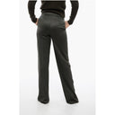 Wool Wide-Leg Pants with High Waist