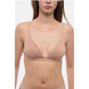 Solid Color FRANCIS Triangle Bra with Logoed Band