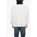 Brushed Cotton Embroidered Crewneck sweater