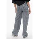 Wide Leg Jeans with Golden Buttons 27cm