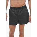 Solid Color Swim Shorts with 3 Pockets