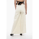 5 Pocket Cotton Blend Palazzo Pants