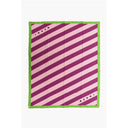 Striped Towel with Embroidery Logo