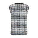 Tweed Vest with sequins
