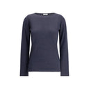 Long-sleeved lurex Top