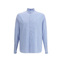 Striped plastron and ruffle Shirt - Allure Absolue