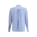 Striped plastron and ruffle Shirt - Allure Absolue