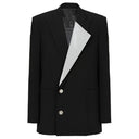 Black Viscose Blazer - Allure Absolue