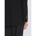 Black Viscose Blazer - Allure Absolue