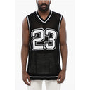 Two Tone Crochet VARSITY NET Tank Top