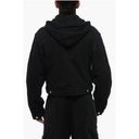 Front Ziped VARSITY DIAG Hoodie with Utility Pockets