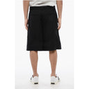 Virgin Wool Shorts With 23 Embroidery