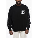 Cotton Crew -neck 23 LOGO SKATE Sweatshirt with Contrast Emb