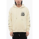Brushed Cotton 23 LOGO SKATE Hoodie with Contrasting Embroid