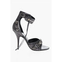 Lamè Leather CAGOLE Sandals with Studs 11cm