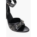 Lamè Leather CAGOLE Sandals with Studs 11cm