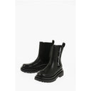 JEANS COUTURE Faux Leather DREW Chelsea Boots with Contrasti