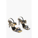 JEANS COUTURE Baroque Motif Faux Leather EMILY Sandals with