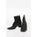 MM6 Vintage Effect Leather Ankle Boots
