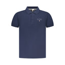 Blue Cotton Polo Shirt
