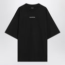 Black New Balenciaga Back Medium Fit T-shirt