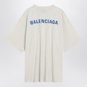 White New Balenciaga Back Medium Fit T-shirt