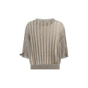 Openwork knit pattern Sweater with sequins - Allure Absolue