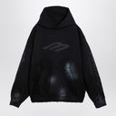 Balenciaga 3B Stencil hoodie black with spots