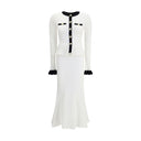 Pointelle Knit Long Dress