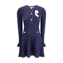 Knit short pointelle Dress Self-Portrait