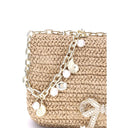 Raffia Shoulder Bag Self-Portrait