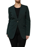 Green Single Breasted One Button Coat Jacket Maison Margiela