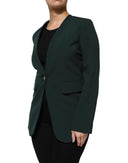 Green Single Breasted One Button Coat Jacket Maison Margiela