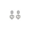 Earrings with heart-shaped pendant Self-Portrait