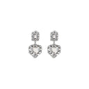 Earrings with heart-shaped pendant Self-Portrait