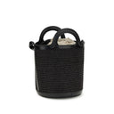 Schwarze Baumwolltasche
