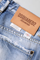 Blue Washed High Waist Wide Leg Jeans Dsquared²